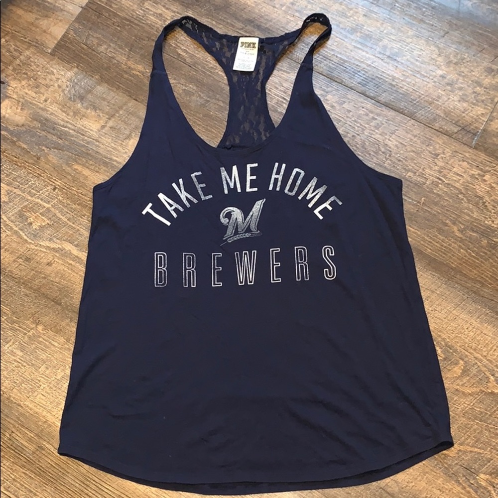 PINK brewers tank top